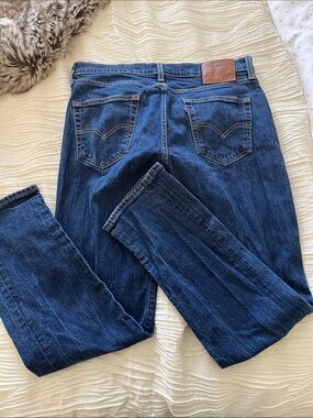 Levi's Dark Blue Straight Leg Jeans